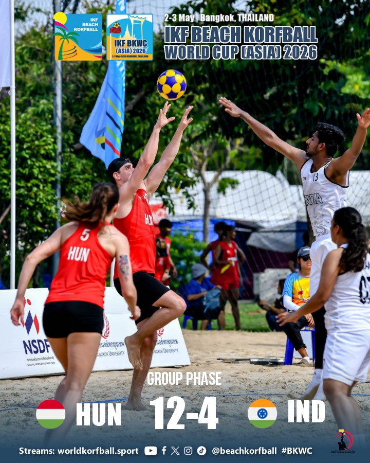 korfball's tweet photo. Day 1 Morning Results (I) | IKF #BKWC (Asia) 2026 | #GroupPhase | @beachkorfball
🏆 IKF Beach Korfball World Cup (Asia) 2026
📍 2-3 May | Bangkok, Thailand 🇹🇭
📰 Results, streams & images: https://t.co/PS84T9nQ8n
📷 Chalermsak Panichpattanakij
#korfball #beachkorfball #korfbal #beachkorfbal #合球 #コーフボール #कोर्फबॉल #코프볼 #คอร์ฟบอล #කොර්ෆ්බොල්