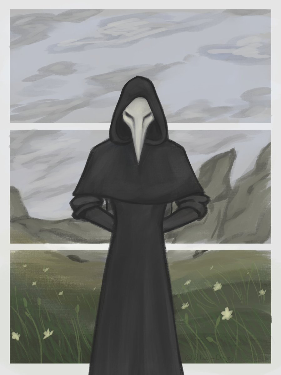 blue_dovey's tweet image. And there he stood, a figure carved in black.

#scp #scp049
