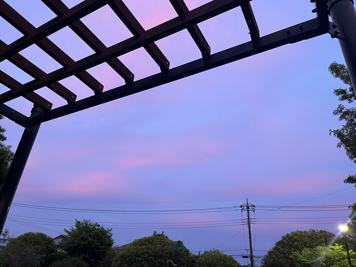 aurh_xx's tweet photo. ホンッッッッッッッッッットに忙しすぎ���浮上のふの字もないくらい顔出せてないんですけど（申し訳ない）休憩中の夕焼けが綺麗かつ、桃色の雲だったので写真を… https://t.co/F0dPglDxjm