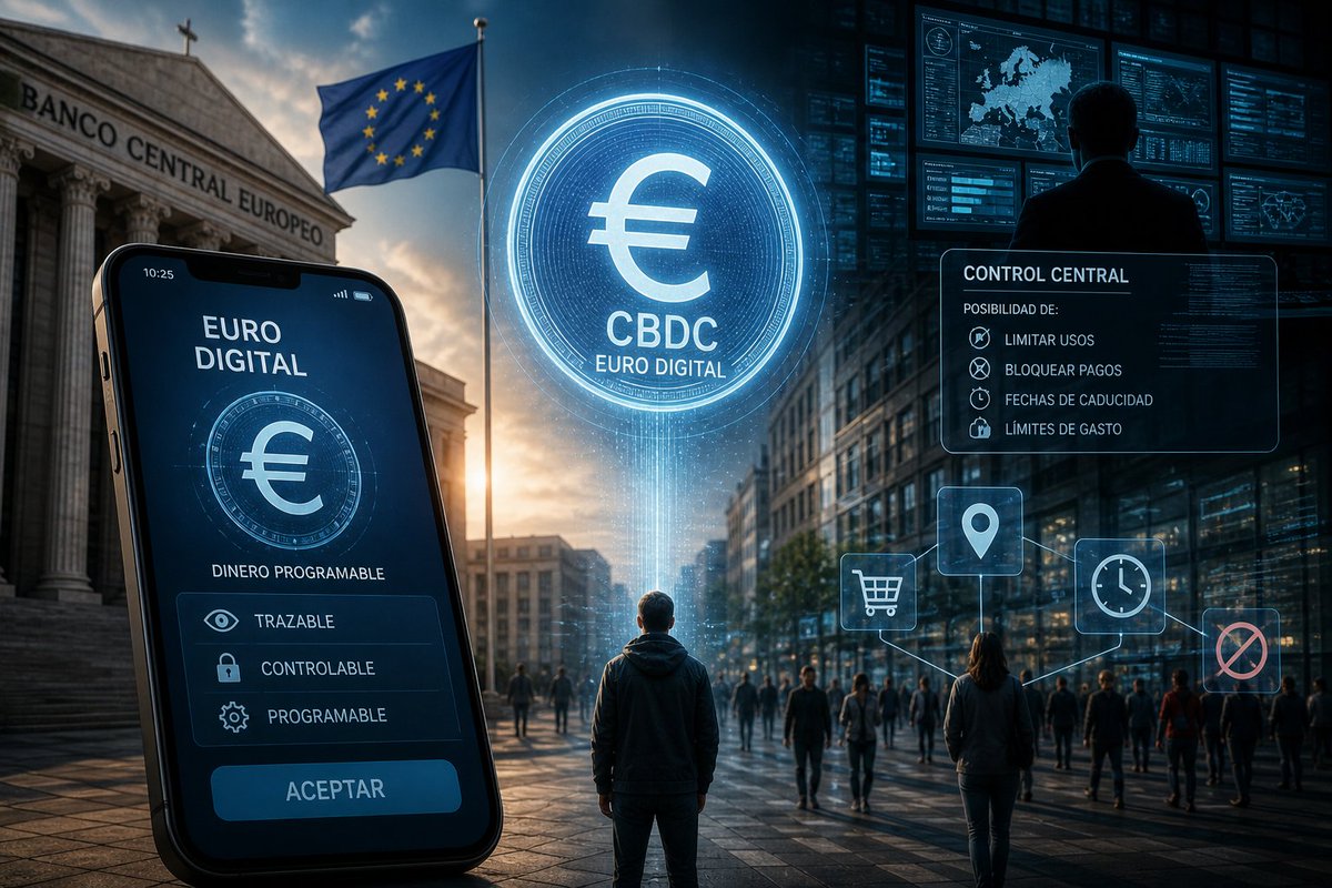 Pro_Patrimonio_'s tweet photo. Muchos me preguntaron por el Euro Digital tras mi comentario de ayer.

La clave no es que sea “una moneda nueva”.

La clave es otra:

Será dinero programable🧵 https://t.co/CXtwwMkYwp