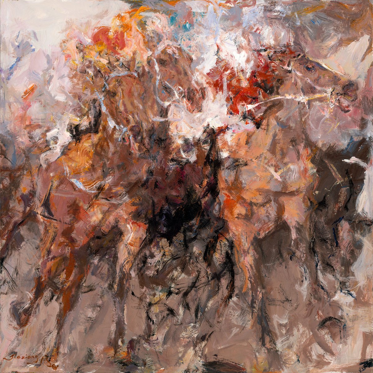 auartorg's tweet image. A primal force surges in bold untamed strokes.

Wind Dancer
100×100cm
2025
Bei Jiaxiang

#painting #artcollector #oilpainting #art #artwork #artist #horse #beijiaxiang #color #oilpainting #oiloncanvas #originalpainting