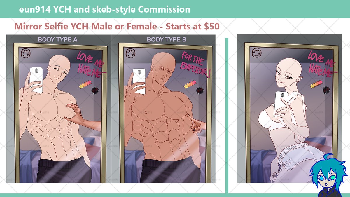 _eun914's tweet photo. RTs appreciated 🙏

Opening YCH and skeb-style emergency c0mms because my account is on the red, to pay bills and rent. Just need few requests.
My ko-fi is also open for tips and donations.
🔗 in the reply https://t.co/lmPKDrn7Zu