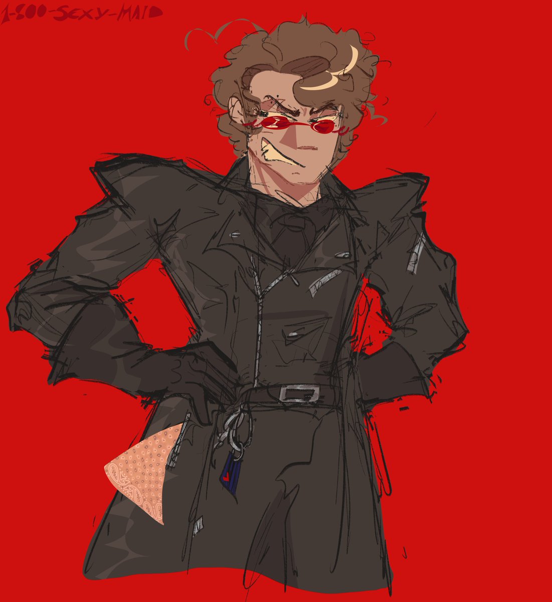 1_800_SEXY_MAID's tweet photo. decided to draw his husband to match #leatherpride #selfshipping #ocxcanon https://t.co/S9PcMLIwrn