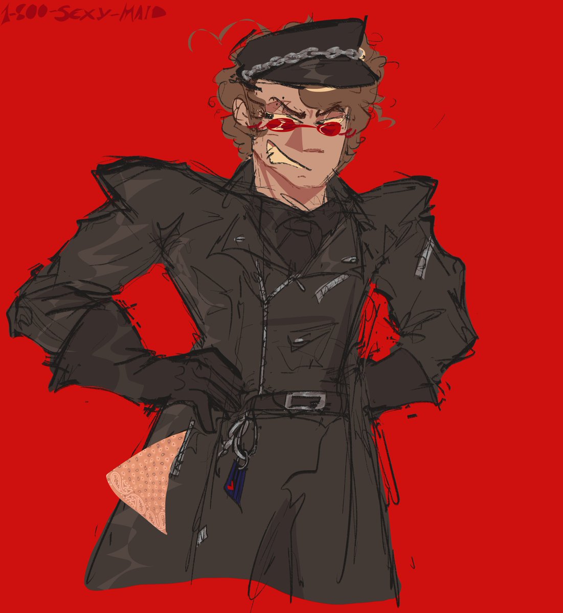 1_800_SEXY_MAID's tweet photo. decided to draw his husband to match #leatherpride #selfshipping #ocxcanon https://t.co/S9PcMLIwrn