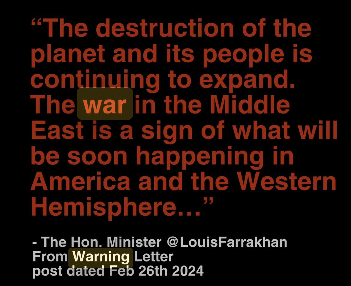 3xandrew's tweet photo. #TheWar! #War! #Farrakhan #Time https://t.co/ZKwJRJV4F6