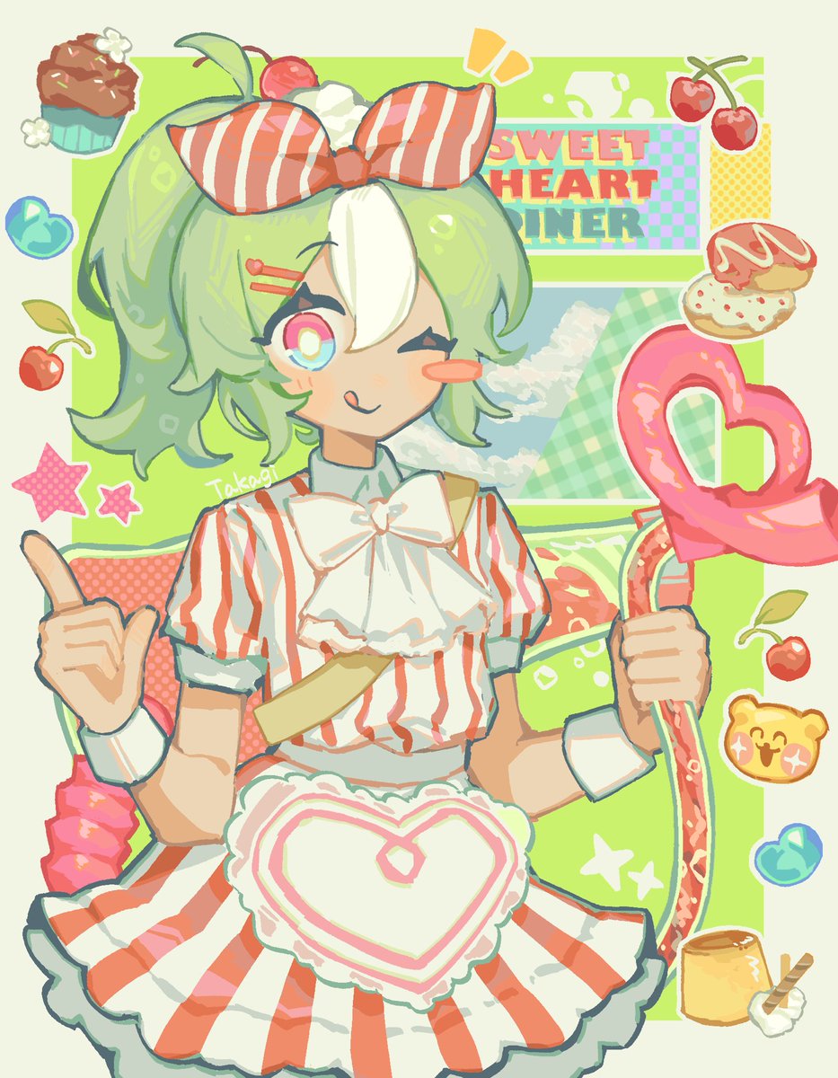 ma_nima385's tweet photo. 🍈🍒#cookierun #melonsodacookie https://t.co/UP3idSC0SI