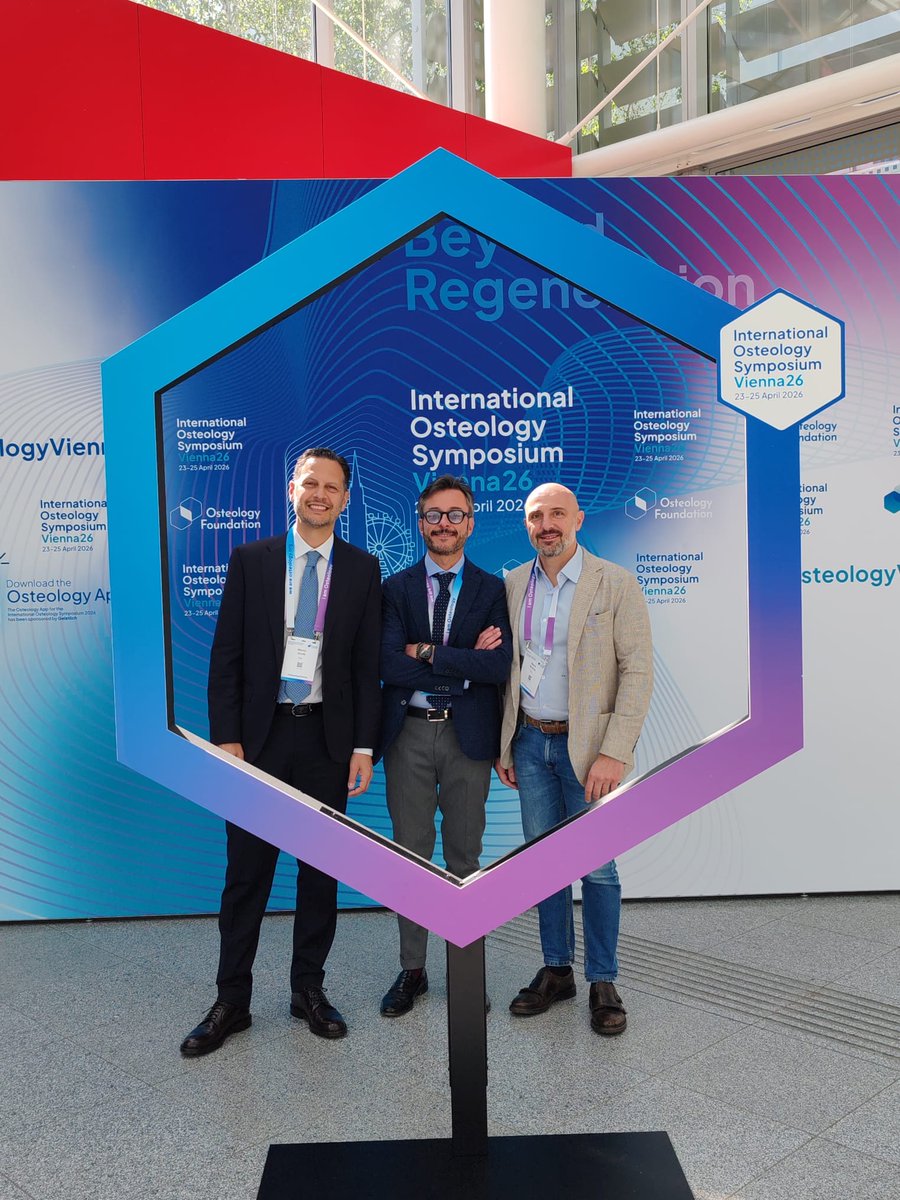 DentistryJ's tweet image. Our Editorial Board member, Prof. Dr. Gabriele Cervino (Università degli Studi di Messina), attended the International Osteology Symposium Vienna 2026.

📅 23–25 April 2026
🔗 osteology-vienna.org

#dentistry #oralhealth 
@MDPIOpenAccess @MediPharma_MDPI