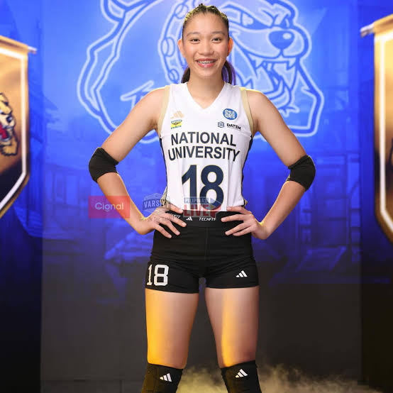 123556713A's tweet photo. No one talked about her before this match. 

but, today, PANIQUE EXPLODED and SURPRISED US! OMG! What a game for Arah! Ito ang tunay na bawi! 

On to the finals + extension for Lams Lamina! 🥹💙 CONGRATS, NU!

#UAAPSeason88 https://t.co/n4cOkuPvgi