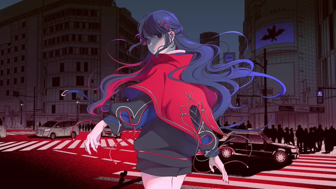 多次元アーティストSZNOさん()によるピクチャーボイスドラマ『渋谷反転』1～6話のサムネイル担当させていただいておりました! みんなかわいくて、たくさん描かせていただいて楽しかったです
