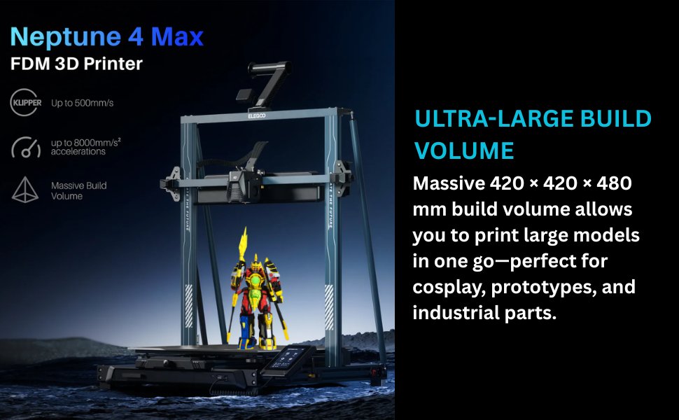 Protomonttechno's tweet photo. 🚀 Print Bigger. Create Faster.
The Neptune 4 Max is built for makers who don’t like limits. With its massive build volume, high-speed printing, and reliable performance, you can bring large-scale ideas to life with ease. 
Available now at Protomont Technologies https://t.co/w4jKA1QqWz