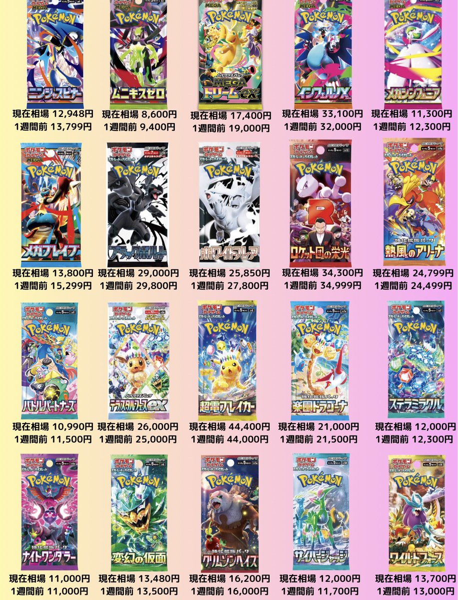 毎週週末更新】ぜひいいねお願いします🙆‍♂️ H～Jレギュ絶版前のBOX