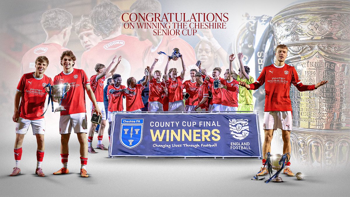 crewealexfc's tweet photo. During half-time today, our academy players will take to the pitch to celebrate their U17s PDL Cup and Cheshire Senior Cup successes with supporters 🏆

Our new academy intake of Under-9s will also be in action during the interval ⚽️

#CreweAlex https://t.co/8CSwU8aEJF