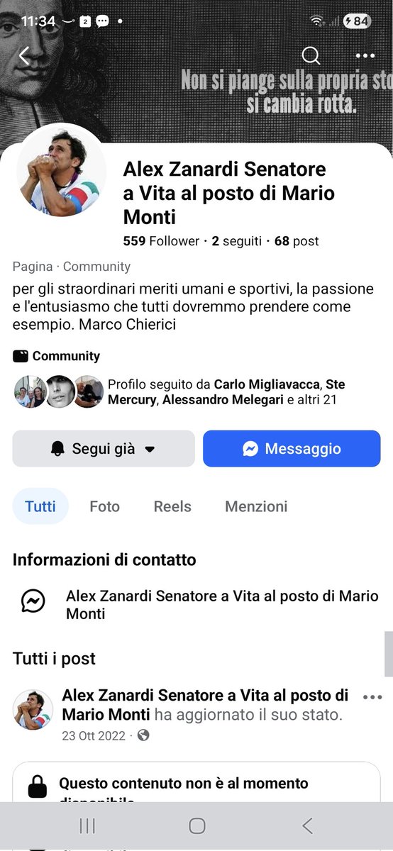 Molti anni fa creai questa pagina FB e oggi sono molto triste, ma consapevole che #AlexZanardi immenso atleta e uomo straordinario, sarà accolto lassù con tutti gli onori e avrà finalmente pace divina senza più sofferenze. Dio abbraccia ora la tua anima bella