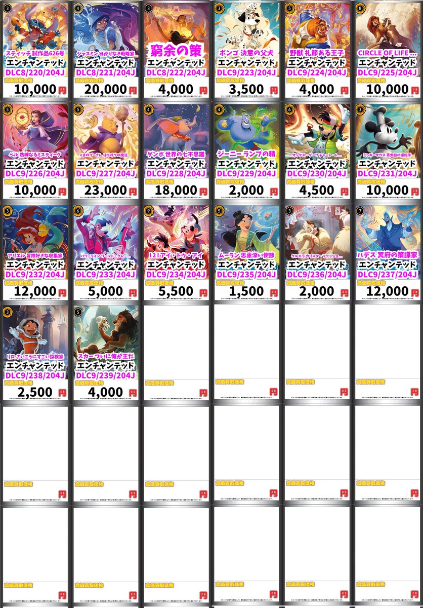 ディズニー・ロルカナ買取情報！ スティッチ 試作品626号 ｴﾝﾁｬﾝﾃｯﾄﾞ