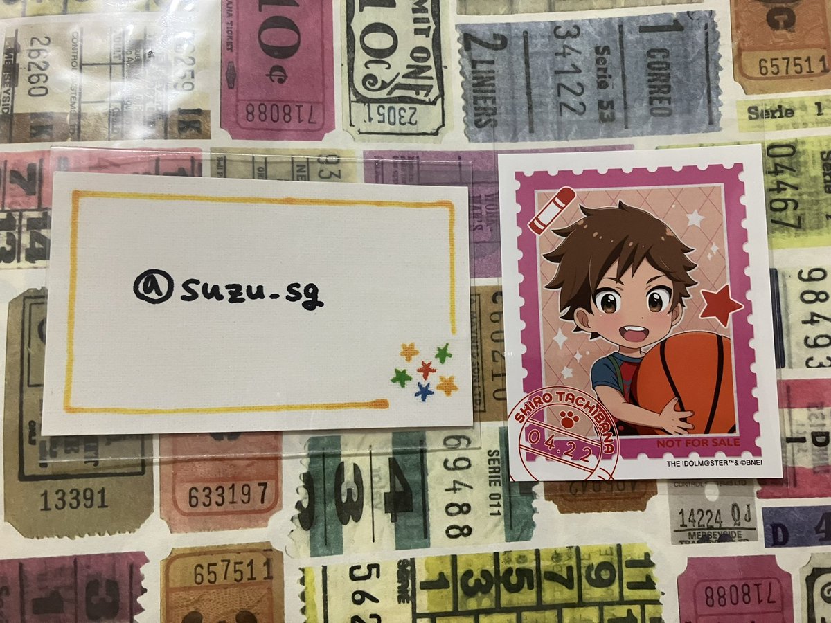 suzu_sg's tweet photo. 【交換】
SideM リメンバーショット　リメショ
アニメイト　特典　ステッカー

譲)
志狼

求)
春名　一希

都内手渡し、郵送可能です。
条件の合う方いらっしゃいましたらよろしくお願いいたします。 https://t.co/6ZYpfSPB8m