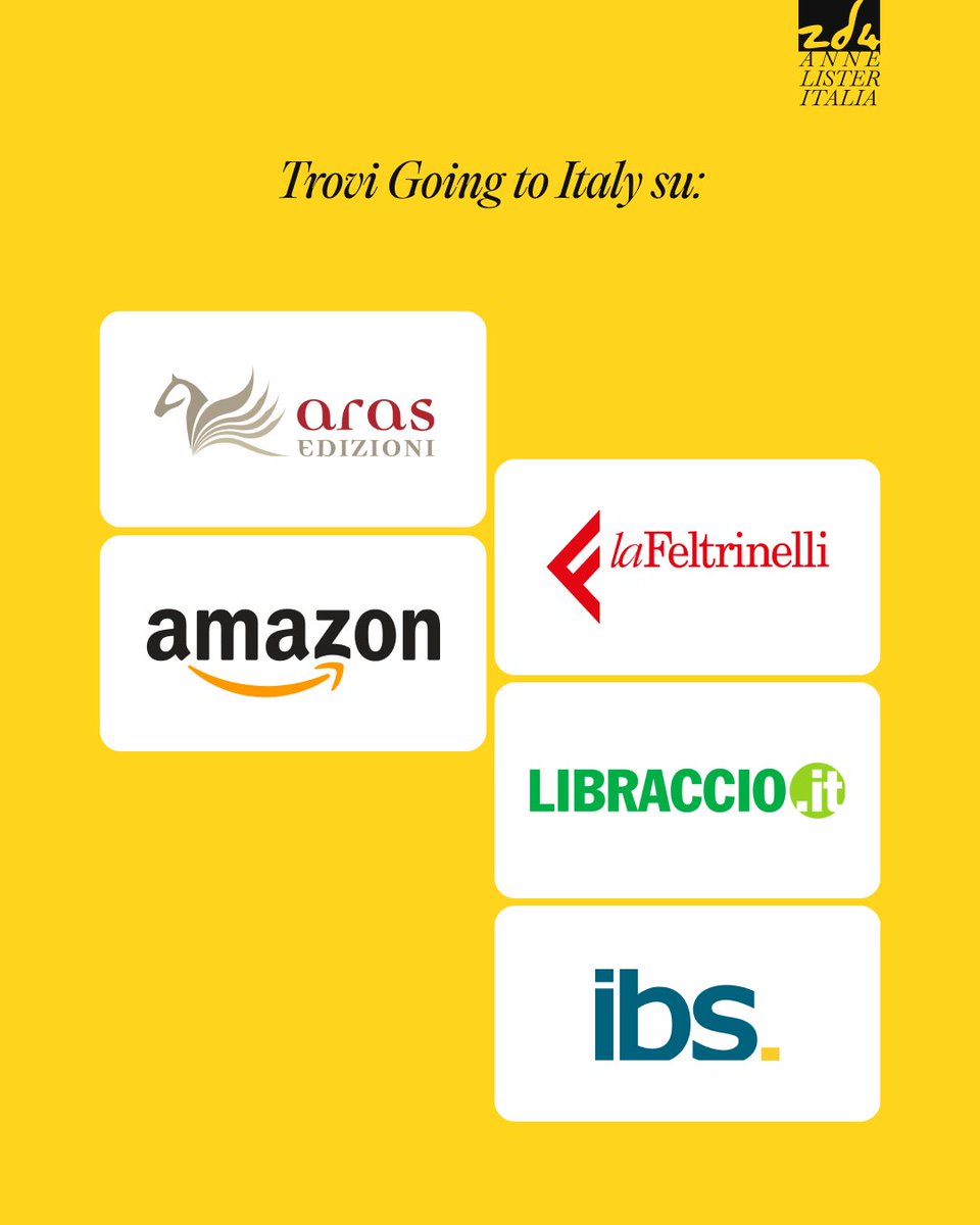 ListerItalia's tweet image. 🔗Il link per ordinare   annelister.it/going-to-italy
#savethedate