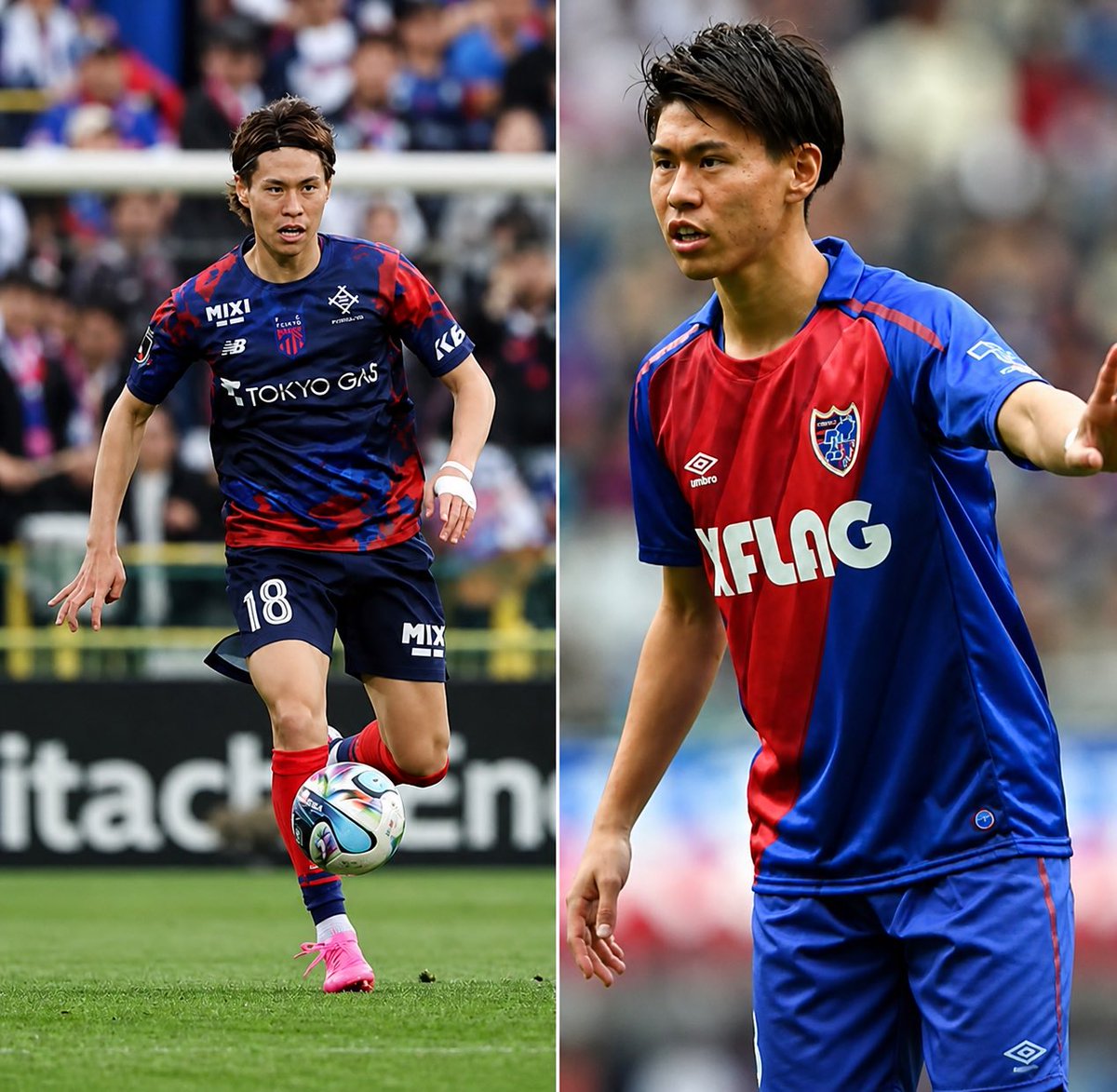 FC東京　1stユニフォーム　橋本拳人 New Balance FC東京 2025 ユニフォーム ホーム 半袖 レプリカ #18.橋本