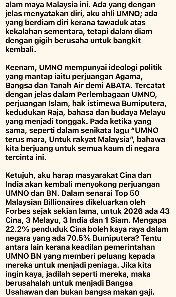 ahmadmaslan's tweet image. m.facebook.com/story.php?stor…

Nota peribadi saya tentang 80 tahun perjuangan #UMNO ini saya kongsikan kpd anda yg ingin menelitinya. 

Siapalah saya tanpa dasar yg diolah dilaksana oleh pemimpin UMNO terutama #PerdanaMenteri 1 hingga 10 yg merupakan pemimpin atau bekas pemimpin UMNO.