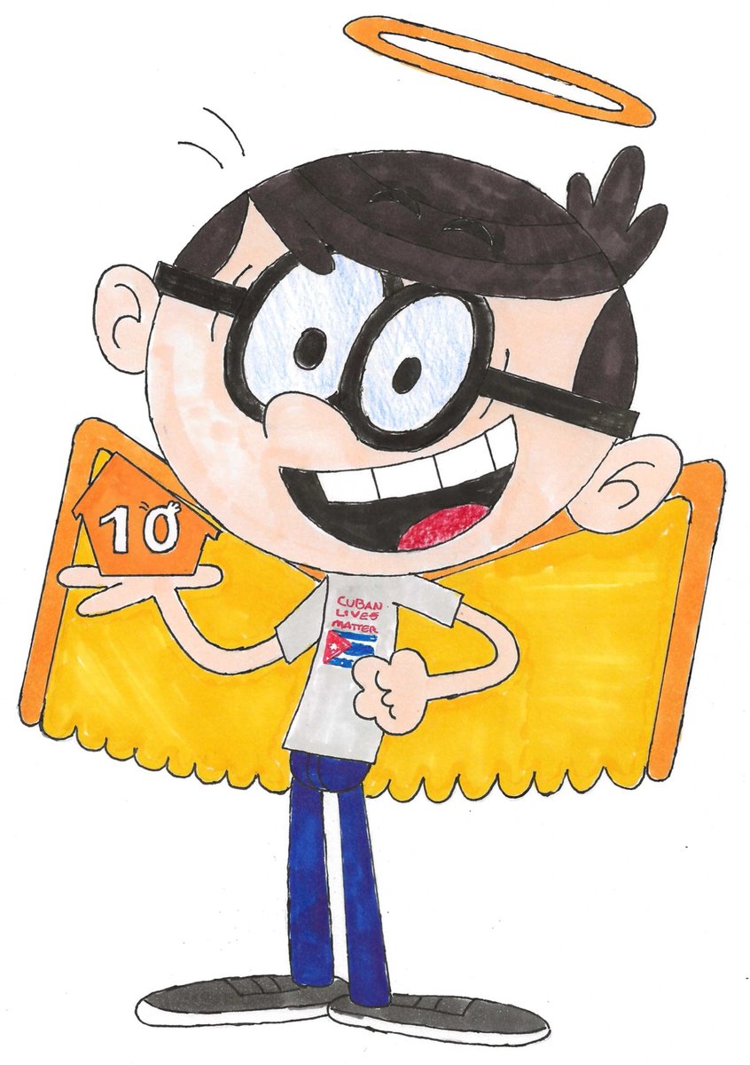 JoseMat587150's tweet image. #TheLoudHouse
My OC honors the decade marker of "TLH", by holding the show's logo w/ the number 10; what a difference in one decade it can make for this franchise!