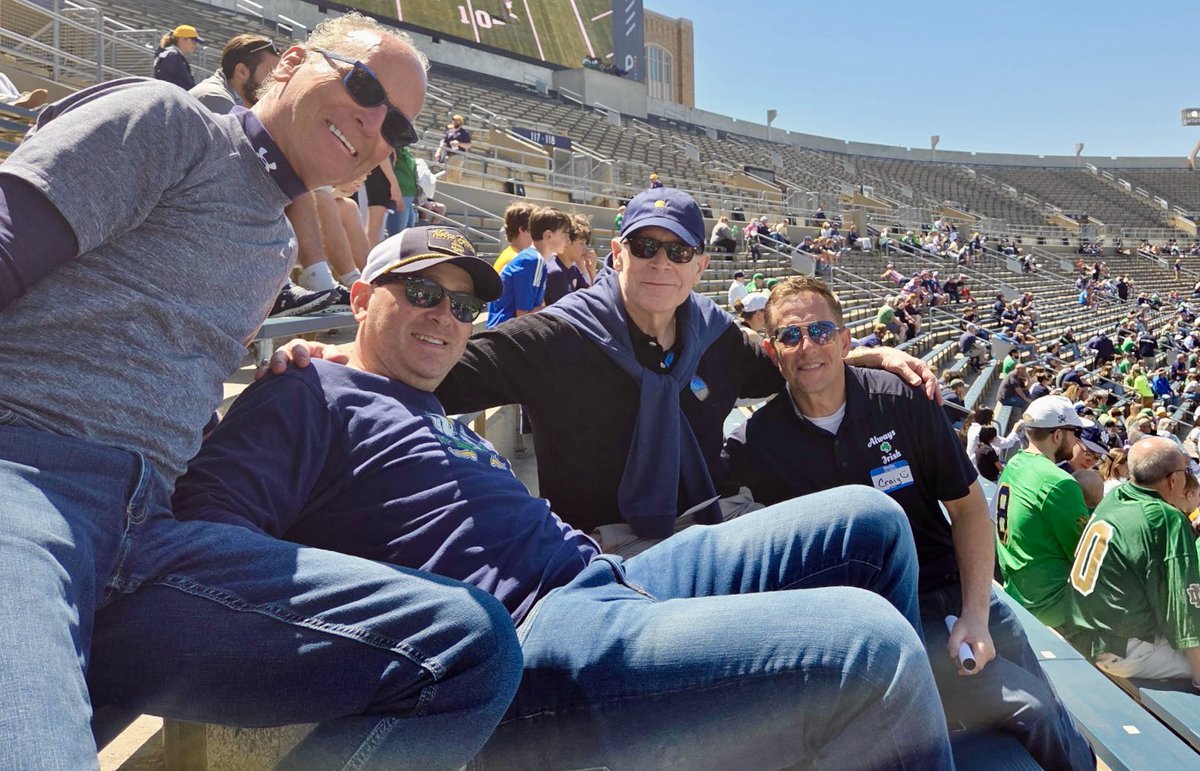 JackSacco's tweet photo. Hanging with my boys last week in South Bend. ☘️🏈🏆🇺🇸

@AlwaysIrishINC @pdh3767 @marcwithglasses @AK4ND https://t.co/Ja9SrWuG7X