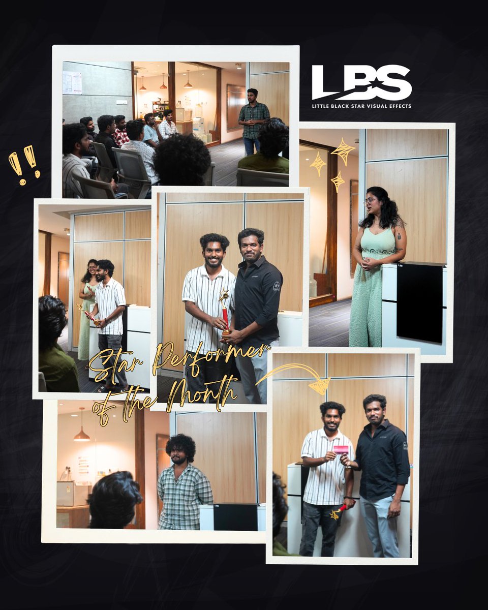 lbsvfx's tweet image. April Monthly Wrap at LBS! ✨

Great team lunch 🍽️, production recap &amp;amp; planning for exciting projects ahead.

Congrats to Haresh, our Star Performer of the Month 🌟 well deserved!

#MonthlyWrap #TeamCulture #EmployeeRecognition #LittleBlackStarVFX