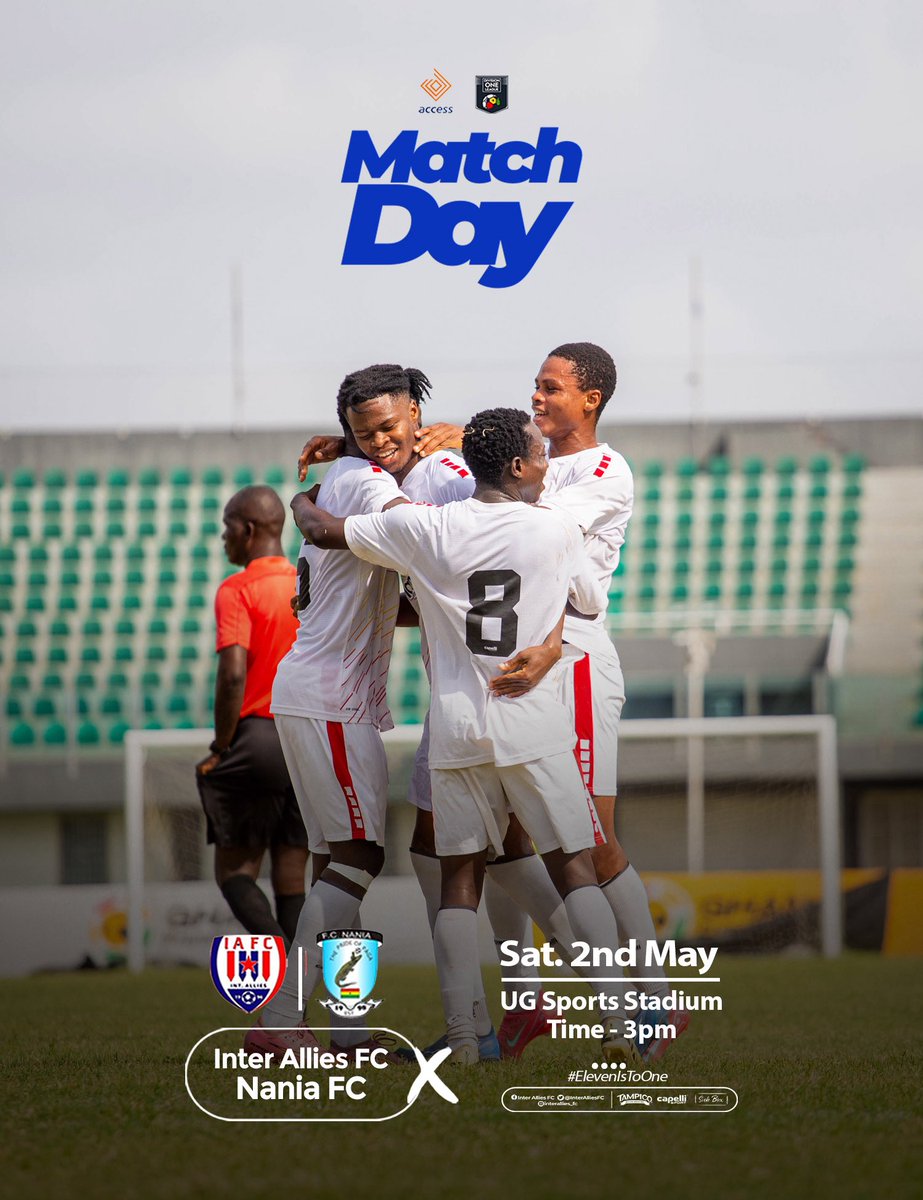 InterAlliesFC's tweet photo. MATCH DAY !

🔴⚪️🔵#iafc | #ElevenIsToOne https://t.co/zXJULzSlYp