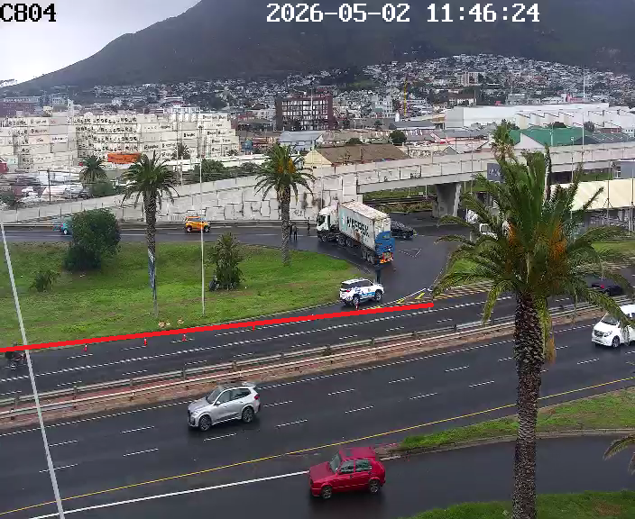 CapeTownFreeway's tweet image. Ramp Closure due to #Stationary_Vehicle N1 Inbound @ Ramp to Marine Drive, Use Alternative routes..#BeTheChange