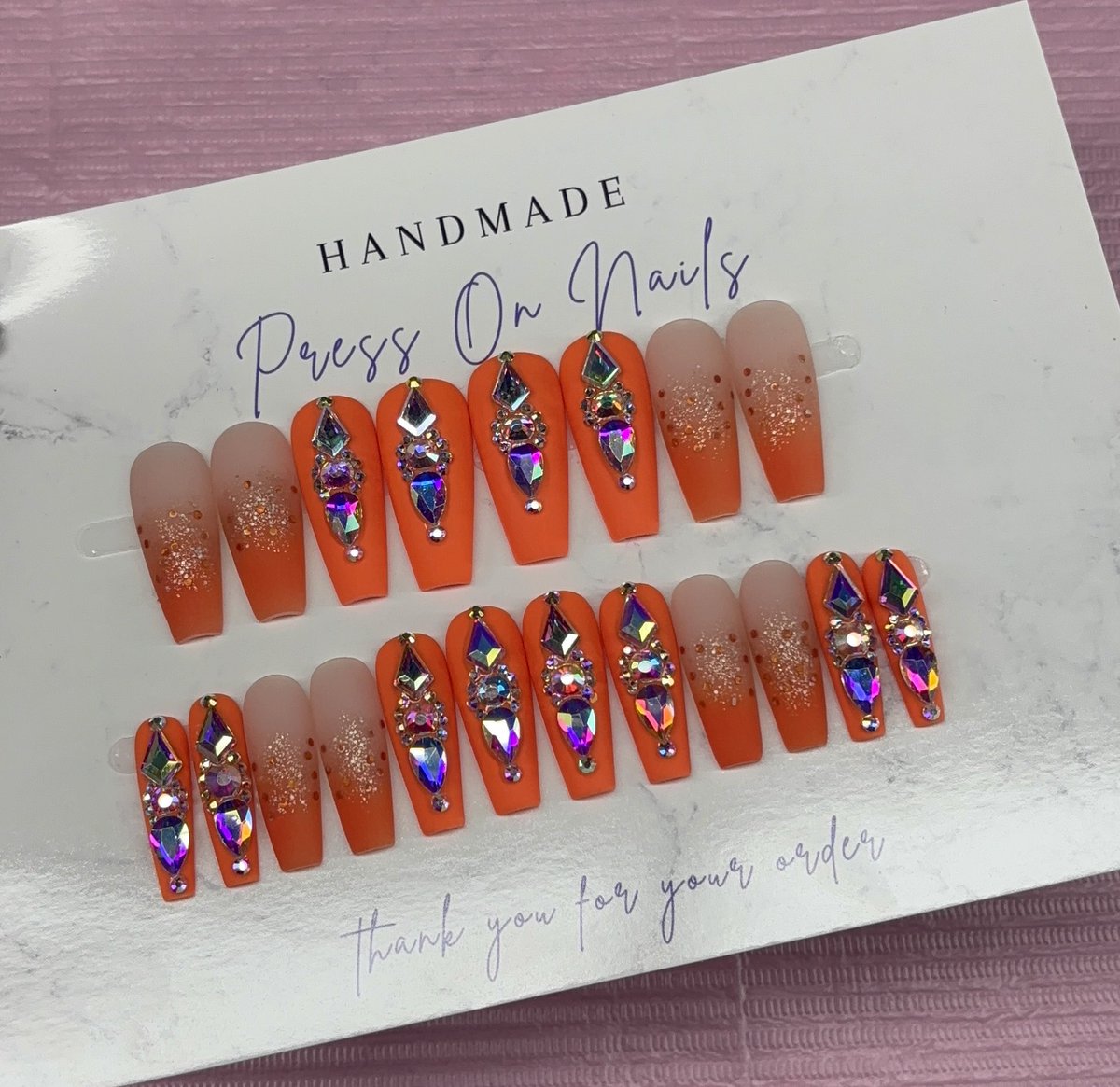 PressNessa's tweet image. An order from this week.
Enjoy 40% off on orders with two or more items until May 16
enchantingemerald.etsy.com
Or check out my TikTok shop for 40% off orders over $50
tiktok.com/@pressonnailsb…

#pressonnails #pressonnailsforsale #pressonnailslovers #pressonnailbusiness #pressons