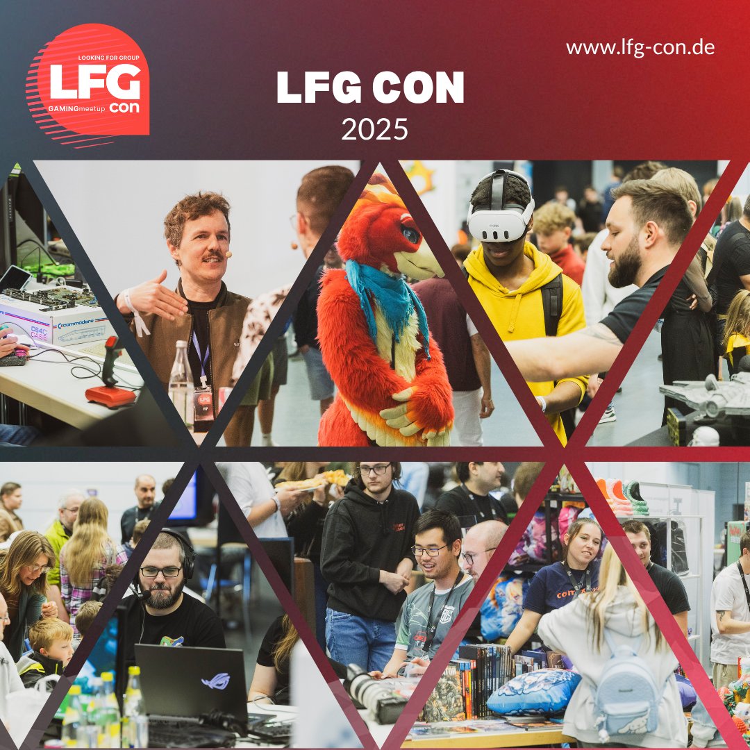 lfg_con's tweet photo. 2025 war die FLG Con schon ein grandioses Event, 2026 wird nochmal besser! Um die Vorfreude zu steigern haben wir ein paar Impressionen aus dem letzten Jahr für euch zusammengestellt 🔥 https://t.co/XOktNpCxgU