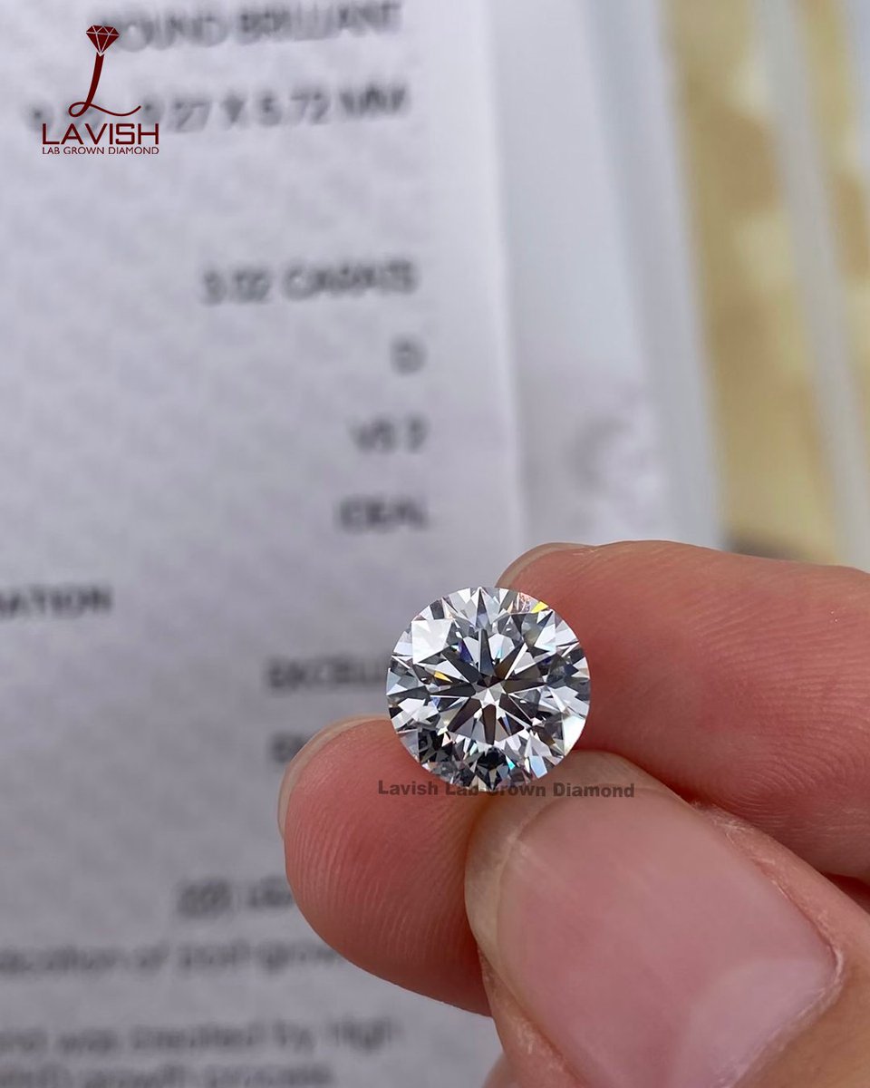 lavishlabgrown's tweet image. Stunning Round Brilliant Lab Grown Diamond
✨ 3.02 CT | D Color | VS1 ✨

----(020526D)---
🌐 lavishlabgrowndiamond.com
📱 +91 94848 41948

#LabGrownDiamond #RoundBrilliantDiamond #DColorDiamond #VS1 #LuxuryJewelry #DiamondLover #LavishDiamonds #lavishlabgrowndiamond #lavishdiamond