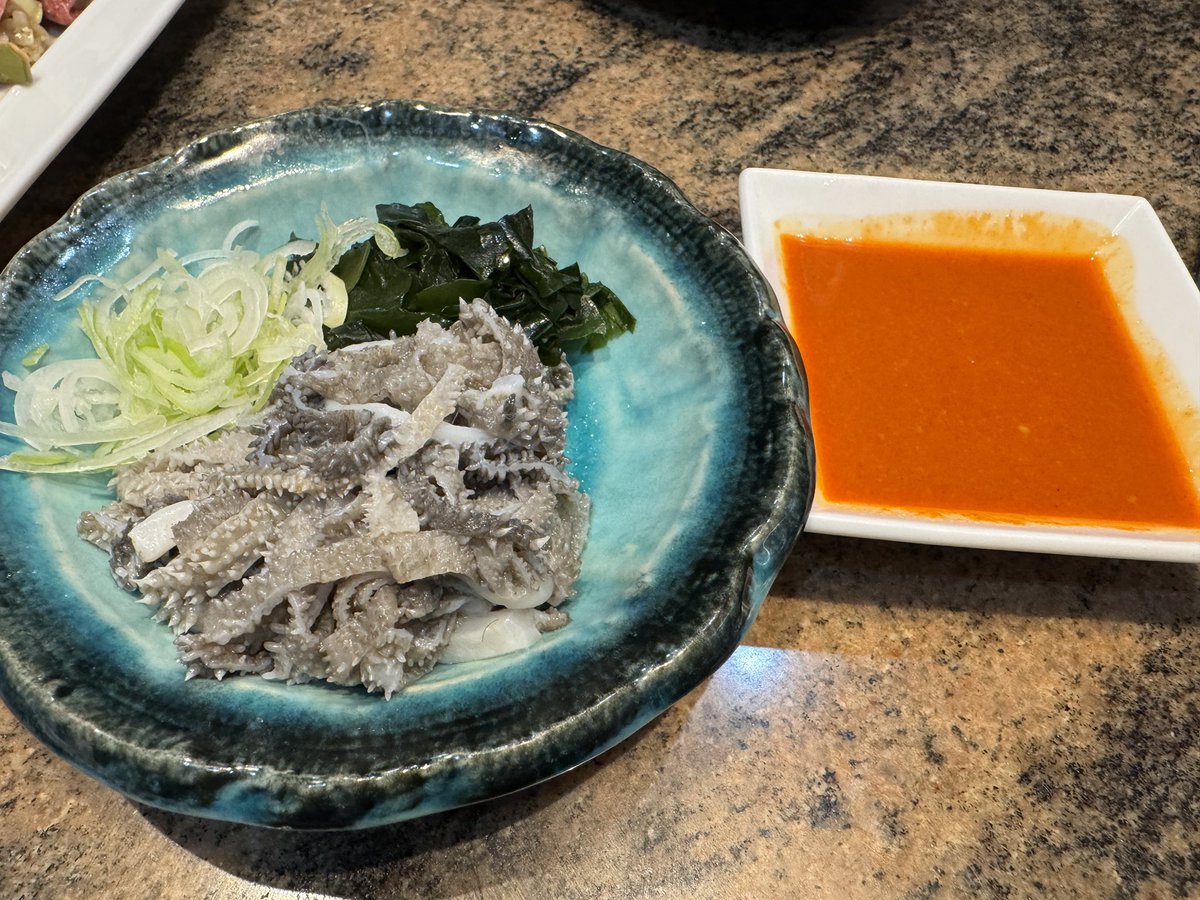 INSECT's tweet photo. 家族と娘夫婦とで恒例の焼肉
刺身3連チャン https://t.co/PPPlkX48KL