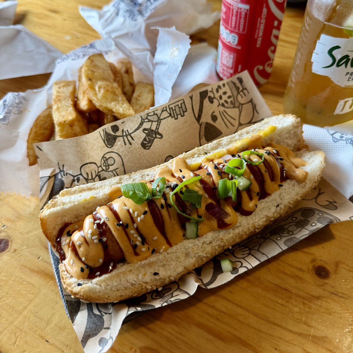 ⭐️⭐️⭐️⭐️⭐️ -> Korean Corn Dog at the Mojo Market in Cape Town 👌🏻