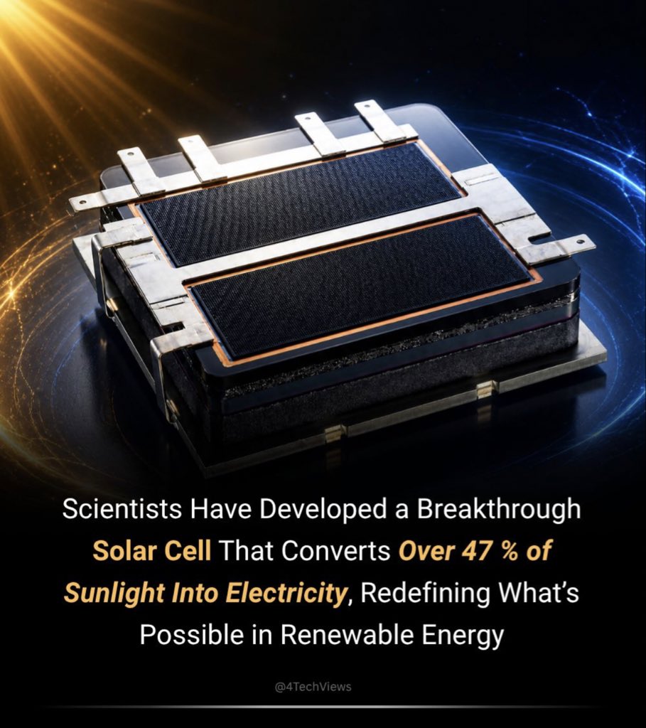 4technews2206's tweet image. The most advanced solar cell ever created

This achievement comes from a collaboration between researchers at the National Renewable Energy Laboratory (NREL) in the United States and the...

#SolarEnergy #RenewableEnergy

🔗 Read more: 4techviews.net/jl27#2605021626