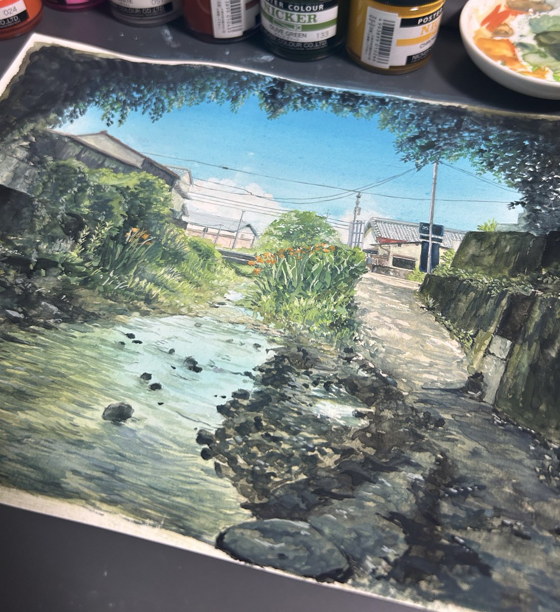 marimott22's tweet photo. #ゴールデンウィークSNS展覧会2026
#GWはフォロワーさんが増えるらしい

風景をアナログやデジタルで描いたり、時々スケッチしています。🌱 https://t.co/fVUWQWIbUH