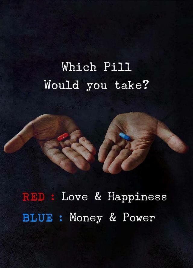 Which pill would you take?? 🤔