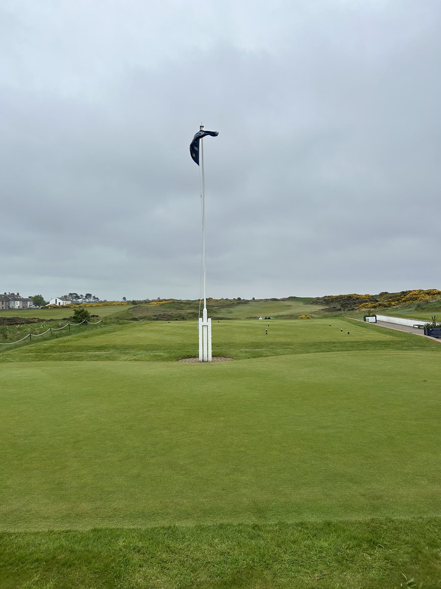 sillothgolfclub's tweet photo. A very links golf kind of a day for our 36 hole scratch today. Course looking beautiful so the best of luck to everyone competing today. https://t.co/uxZqnqn1fT