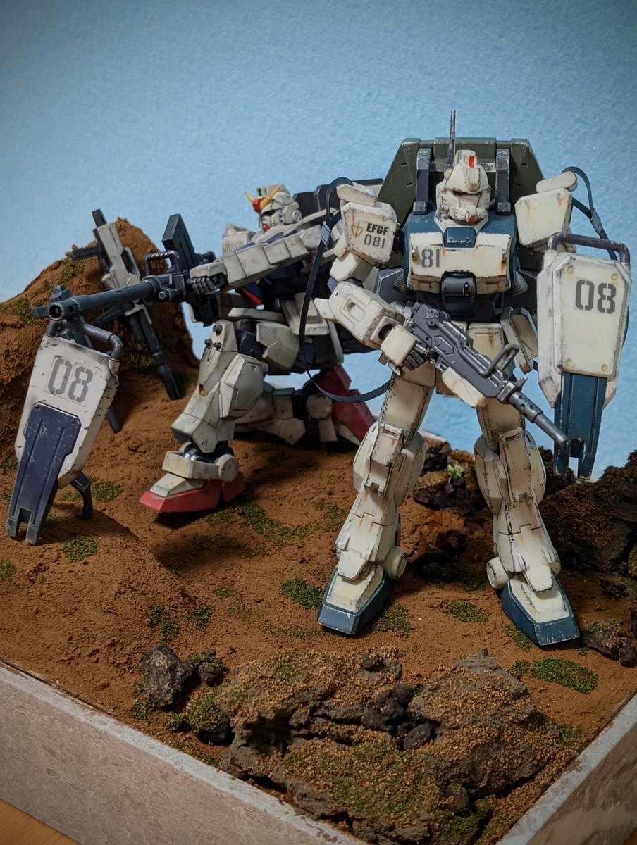 GkAbUNe9sofWfdL's tweet image. のんびりまったり作ってたら...年明けて気がついたらGWやった...

#ガンプラ
#ジオラマ
#ウェザリング