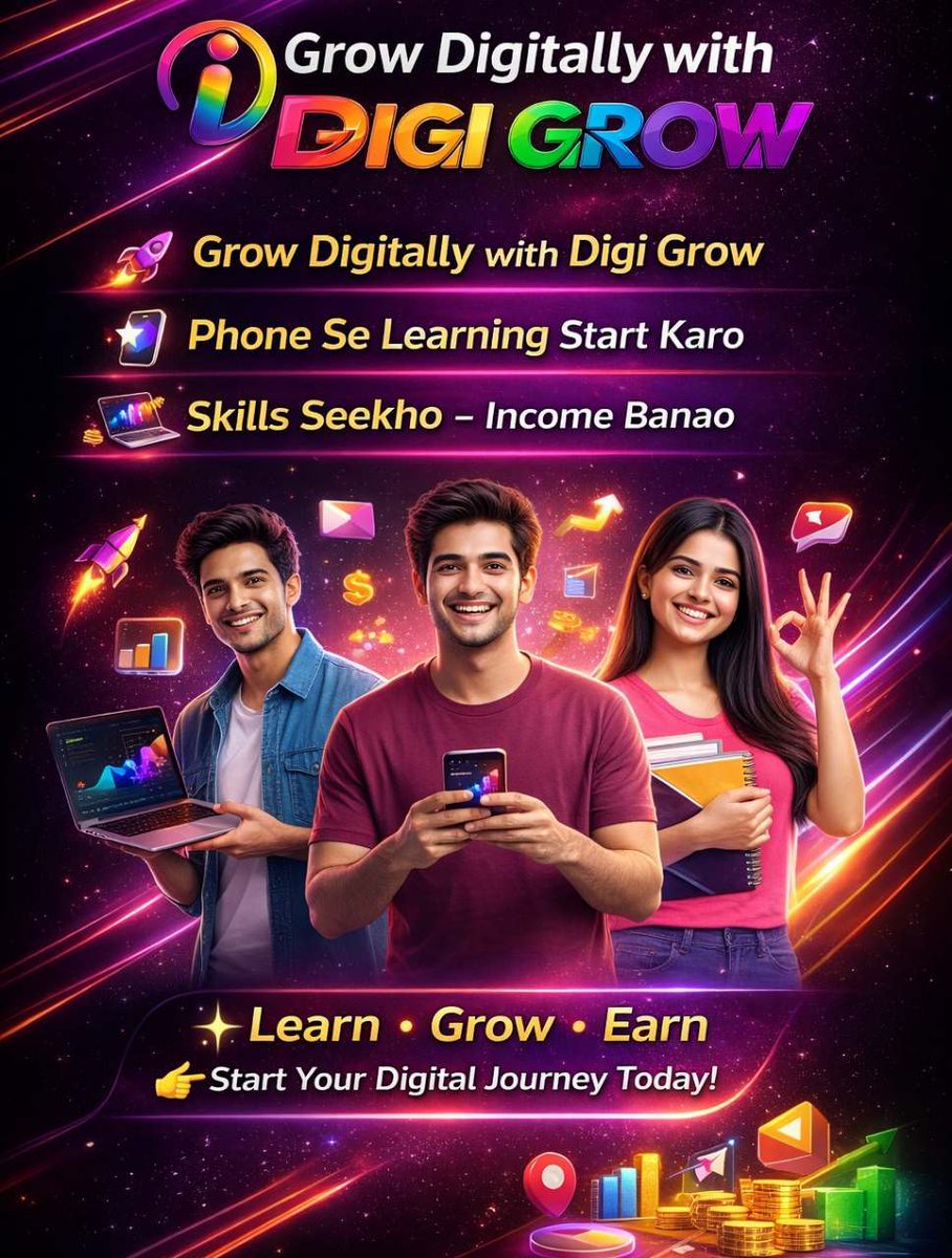 idigigrow2's tweet photo. Don’t wait for opportunity. Create it. 🔥

Jobs are limited. Opportunities are not.

When you learn digital skills,
you don’t wait—you create your own path.

At iDigi Grow, we teach you how to build your future.

#CreateOpportunity #DigitalCareer #Freelancing #OnlineWork #Success https://t.co/vda7VJwY60