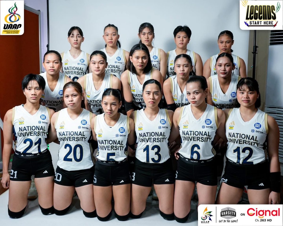 ALASvolleyph's tweet photo. THE HUNT FOR THE THIRD CONSECUTIVE CROWN IS STILL ALIVE! 💙💛

The NU Lady Bulldogs punches their way into the finals after defeating the gritty UST Golden Tigresses in four exciting sets!

What a game for Lams, Arah, Vange, Chammy, Alexa, Cel, and Myrtle! 🔥

#UAAPSeason88 https://t.co/DGnVhLRBQm