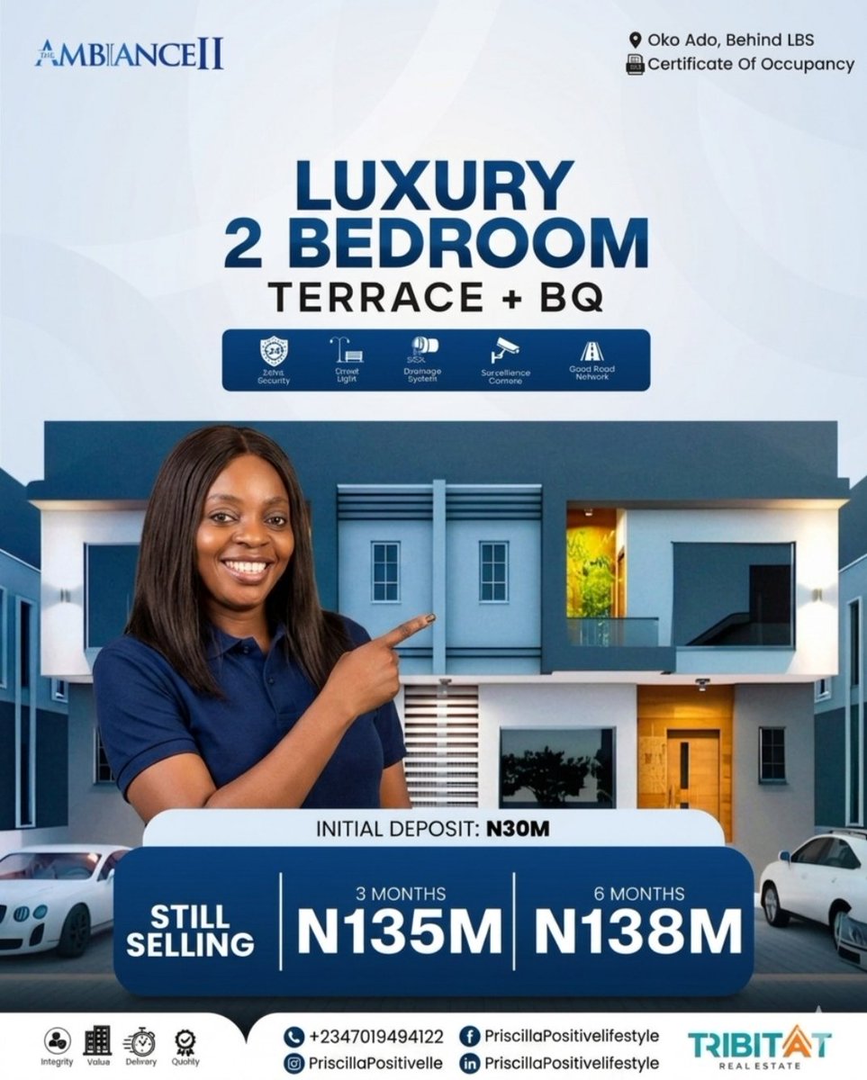 PriscillaAkpab1's tweet image. #Priscillapositivelifestyle #Smartinvestment #realestate #homeownership