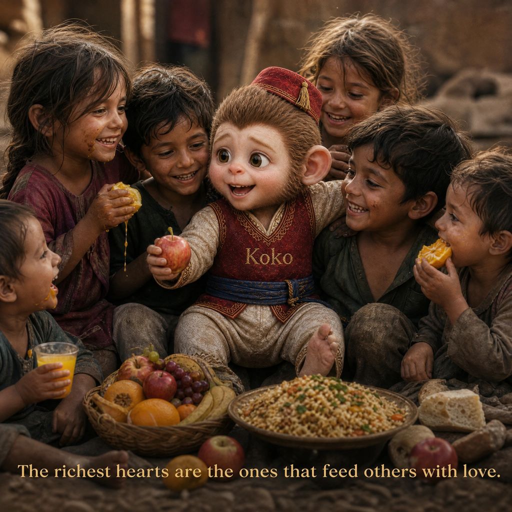 VextaStudio's tweet image. Do you want to feel the real happiness?
Share your food with others!

#ShareYourFood #HelpOthers #supportOthers
#KokoStories #HelpChildren