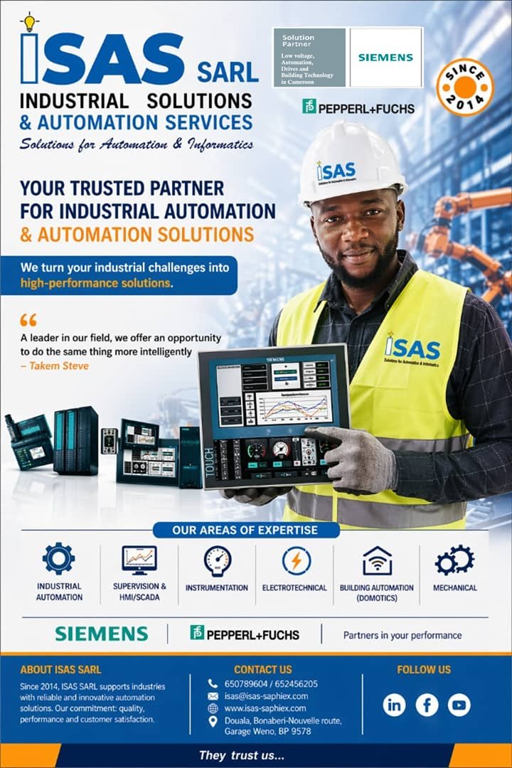 ISAS_Sarl's tweet photo. ISAS SARL, we deliver innovative, reliable, and high-performance automation solutions tailored to meet the demands of modern industries. we combine cutting-edge technology with expert engineering to optimize your operations. https://t.co/2dpop1UA4b