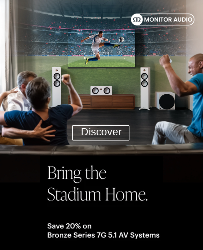 electricshopcom's tweet photo. 🎬 Bring the stadium home with Monitor Audio Bronze 7G 🔊
Save 20% on Bronze Series 7G 5.1 AV systems (incl. 5.1.2 Dolby Atmos upgrades).
Build your setup: Bronze 300/50, Centre, On-Wall surrounds + Vestra sub.

Shop Now: https://t.co/IB2zdouJ84
#electricshop #bronze7g https://t.co/hUh1lntDUR