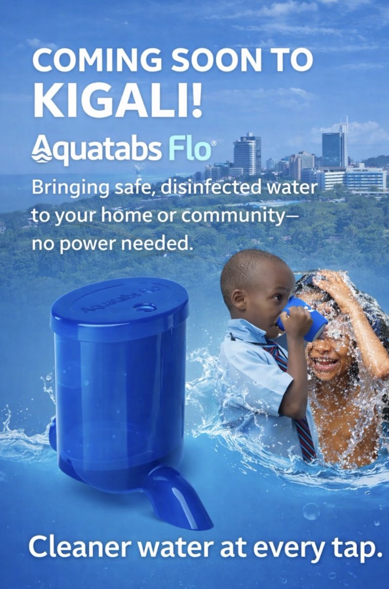 NdizihiweAngel1's tweet image. 🌿 Green technology for a brighter future. Aquatabs Flo is your ally in water purification, without the need for energy 💦
#Sustainability #CleanWater #rwanda 

Link in BIO to find out more about AquatabsFlo!