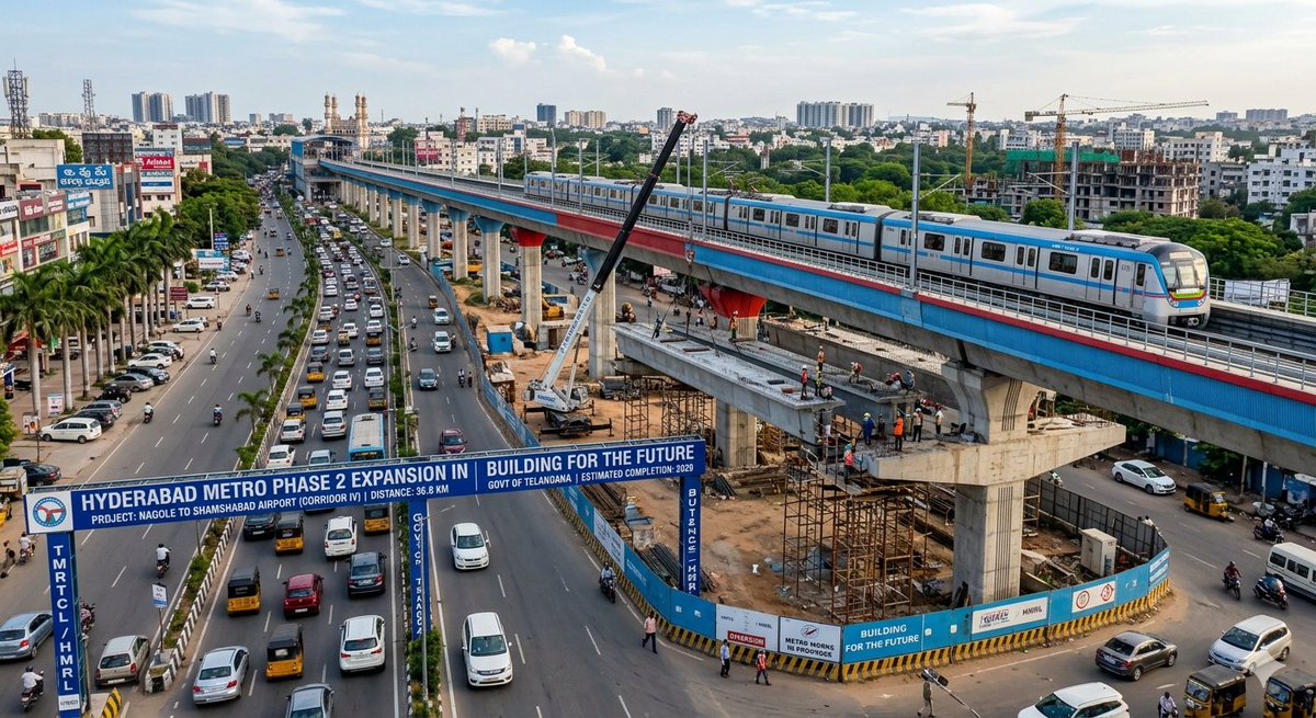📌The Great Transition (L&T Exit) has now completed and Metro Phase 2 ...