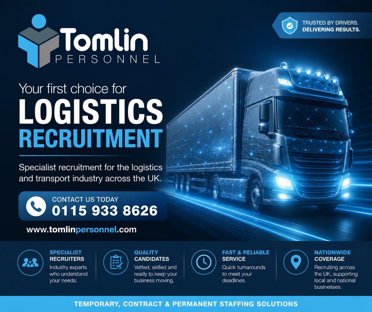 TomlinPersonnel's tweet image. #recruitment #logistics #driving #recruitmentsolutions