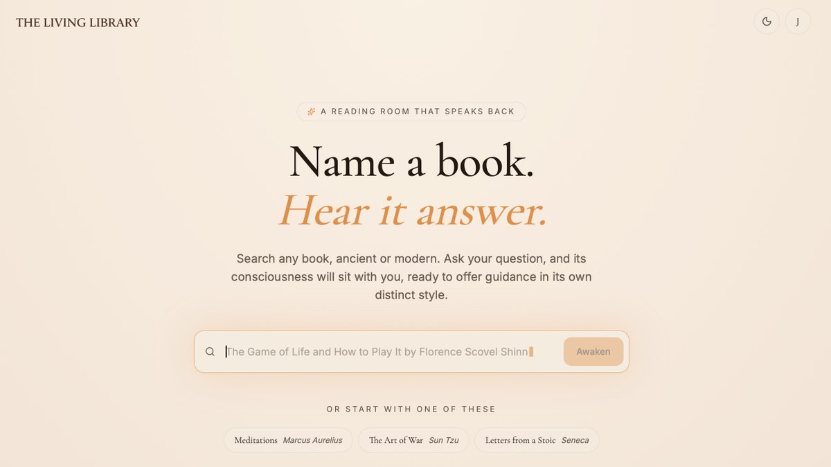 TheLivingLibary's tweet photo. Stop reading books and start talking to them 🗣️

• Get life advice 
• Debate their deepest ideas 
• Vent about your problems