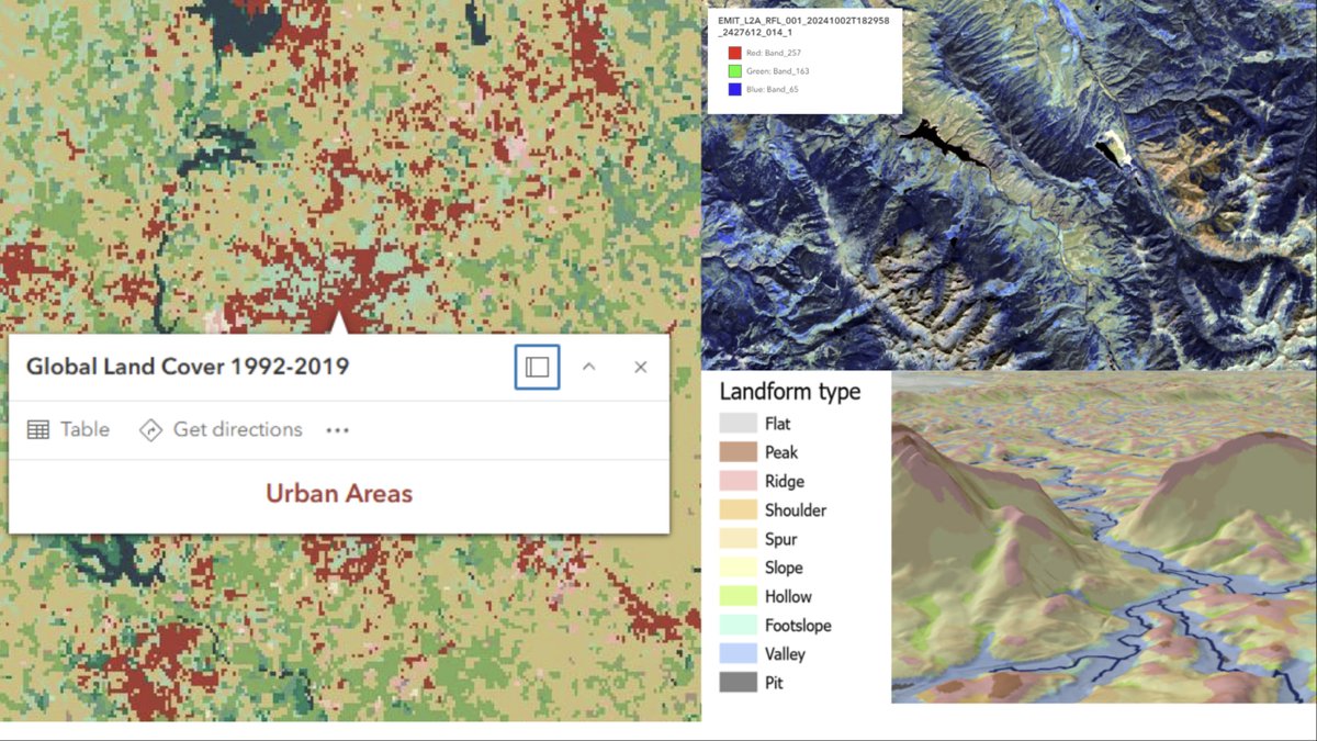 geoawesome_dgtl's tweet image. ArcGIS Online now supports AVIRIS and EMIT hyperspectral raster types — directly in the cloud. 🛰️🖥️
The February 2026 imagery update is packed with new tools for analysts and remote sensing professionals.

esri.com/arcgis-blog/pr…

#Geoawesome #GIS #ArcGIS #RemoteSensing #Esri