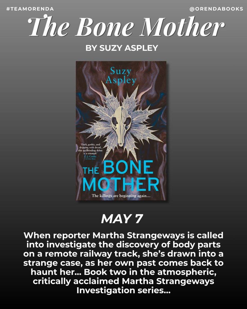OrendaBooks's tweet photo. Which #MayRelease are you most looking forward to?📚️

#TheBoneMother☠️ by @writer_suzy
🔗https://t.co/V2KR8tfUJ8

#UnderTheBlazingSun☀️ by @jennylundmadsen (t. #PaulRussellGarrett)
🔗https://t.co/V0Y3JY27ev

#StopDead👟 by @katrinjul (t. @KyzerLarissa)
🔗https://t.co/HMxetuvuZg https://t.co/pufZ8vo4TO