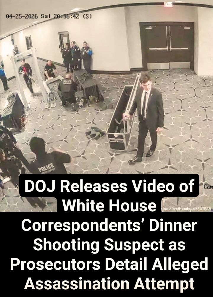 NewsSwifte's tweet photo. Newly released video footage from the U.S. Department of Justice shows the suspect in the shooting at the White House Correspondents’ Association dinner appearing to open fire on a Secret Service officer...
More on https://t.co/z81sF4tQEG
#swifteradio 
#WallToWall 
#diasporaradio https://t.co/a6YqmgvcdD